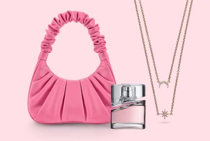 Regalos de San Valentín para mujeres, incluyendo joyas y perfumes