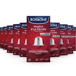 Caffè Borbone Mezcla «Magica Palermo» – 100 cápsulas – Compatible con Cafeteras de uso domestico Nespresso