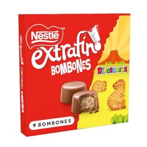 NESTLE EXTRAFINO Bombones de chocolate con leche Dinosaurus Estuche 116g
