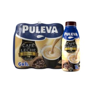 Café con Leche Puleva Original botella 1L – Pack 6 unidades