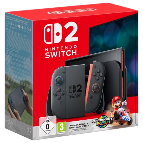 NUEVA CONSOLA NINTENDO SWITCH 2 CON JUEGO MARIO KART - CÓDIGO DE DESCARGA DIGITAL VERSIÓN ESPAÑOLA Y GARANTÍA EU